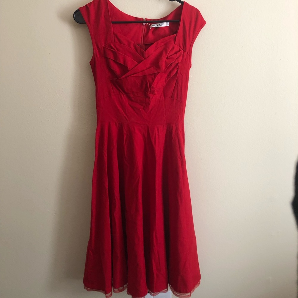 Red Vintage Style Dress